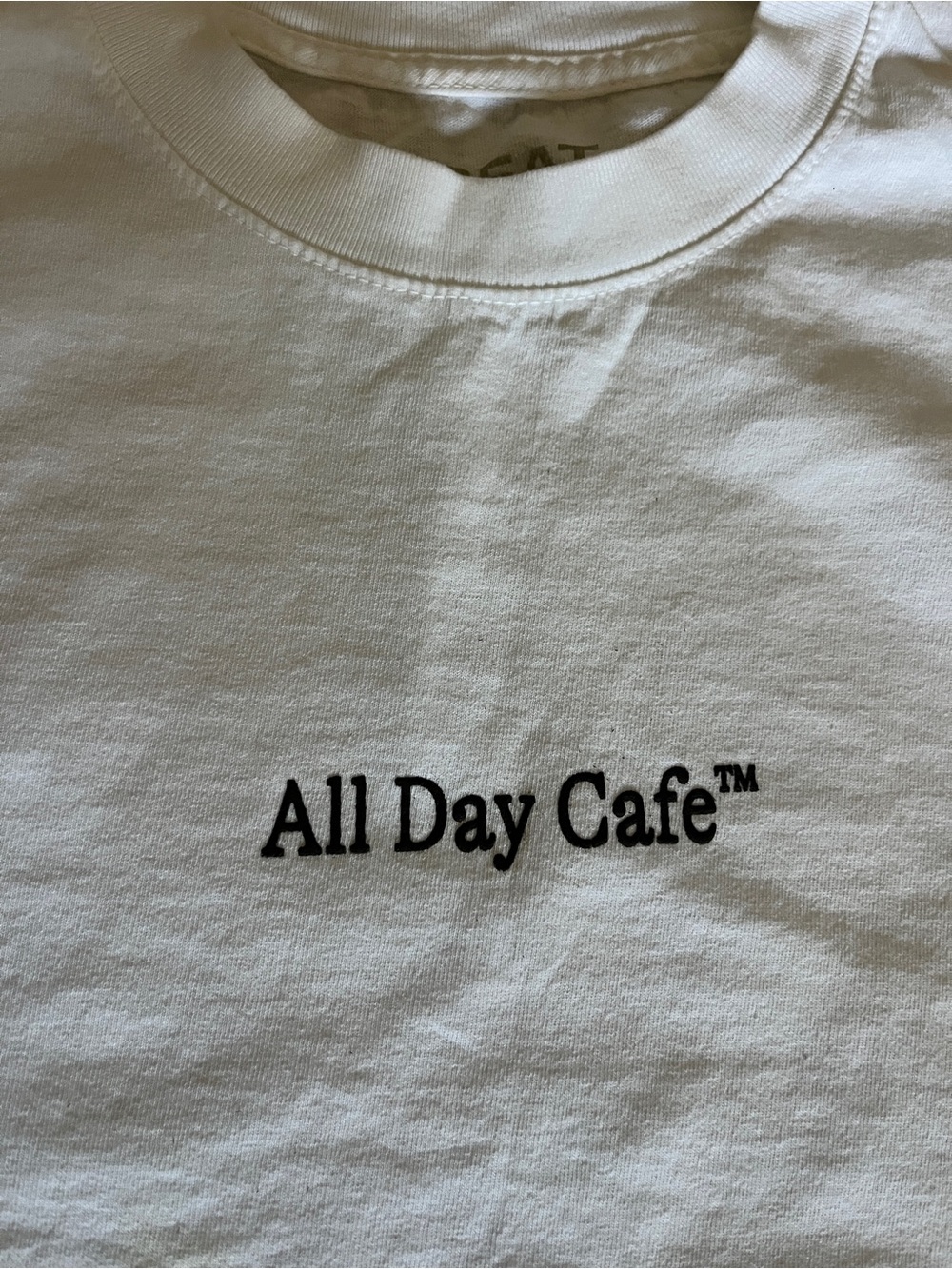 All Day Cafe™ White Graphic Tee